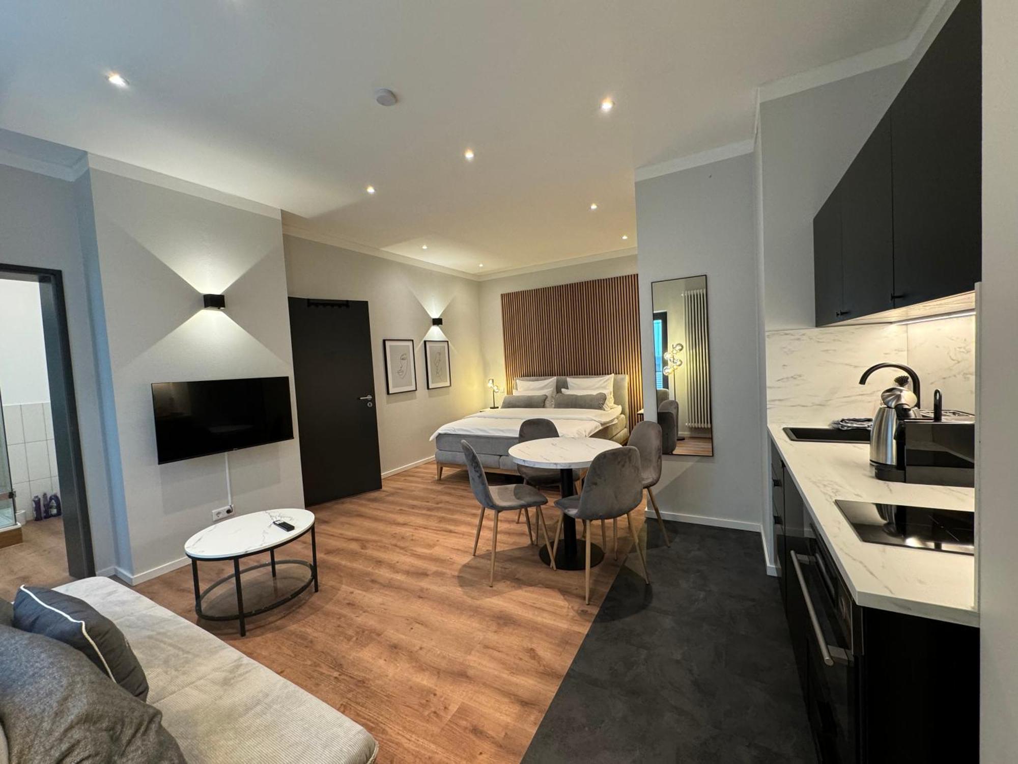 City-Studio Im Innenhof Mit Boxspring-Bett Und Community-Raum Munster  Exterior photo