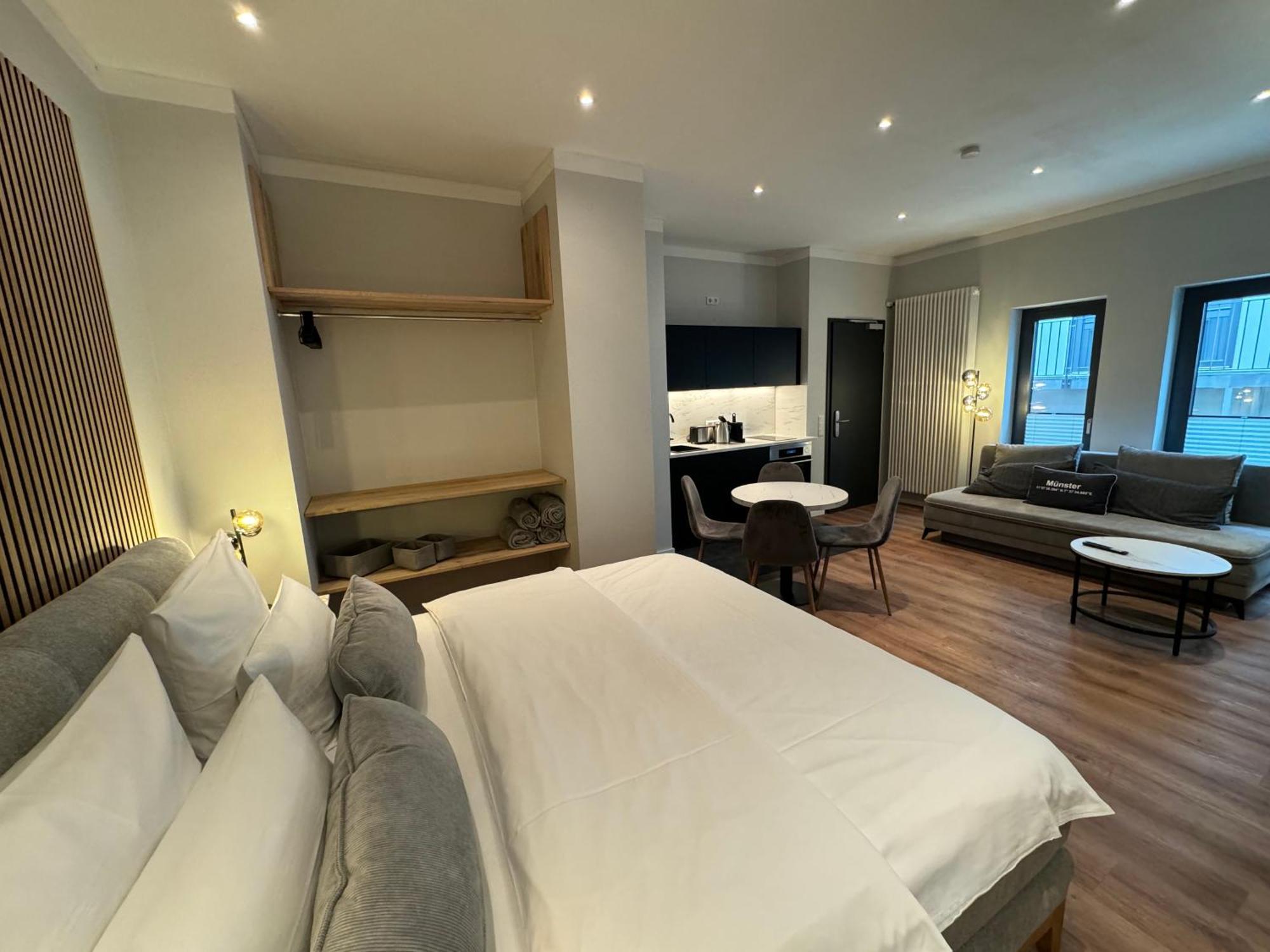 City-Studio Im Innenhof Mit Boxspring-Bett Und Community-Raum Munster  Room photo