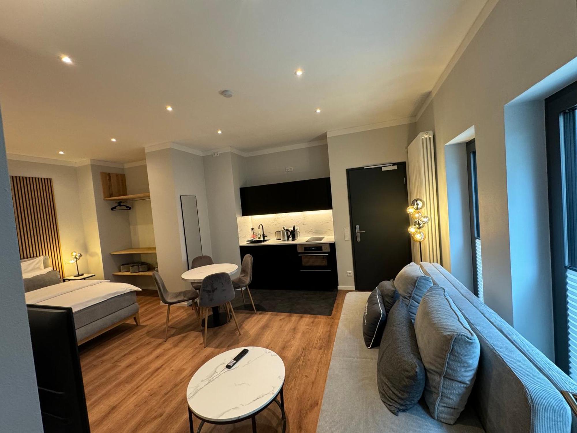 City-Studio Im Innenhof Mit Boxspring-Bett Und Community-Raum Munster  Exterior photo